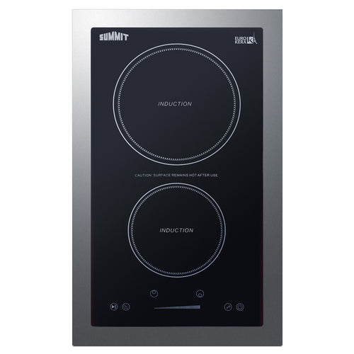 Summit 13" Wide 115V 2-Zone Induction Cooktop, Cord Included (SINC2B115TK13)