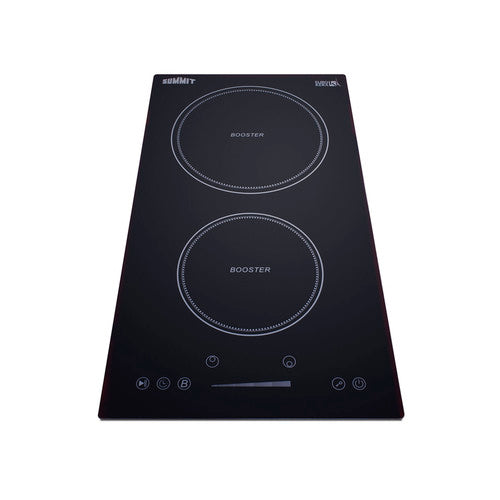 Summit 12" Wide 208-240V 2-Zone Induction Cooktop (SINC2B230B) view 3