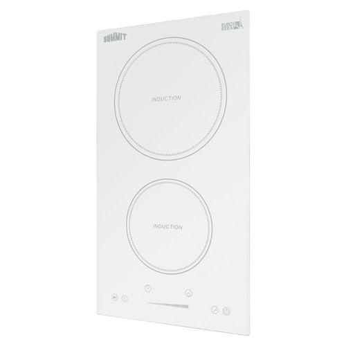 Summit 12" Wide 208-240V 2-Zone Induction Cooktop (SINC2B231W) view 3