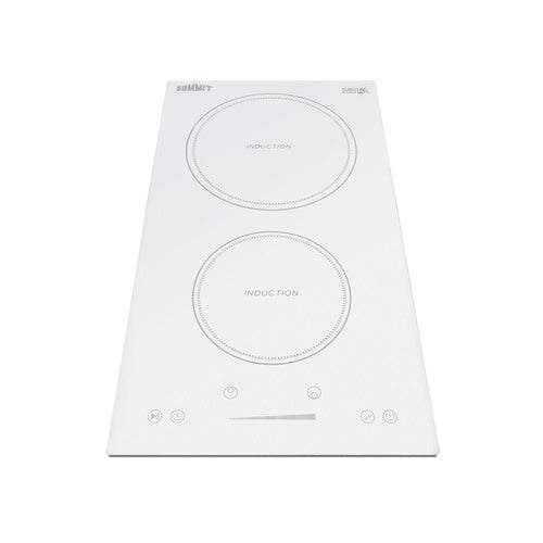 Summit 12" Wide 208-240V 2-Zone Induction Cooktop (SINC2B231W) view 2