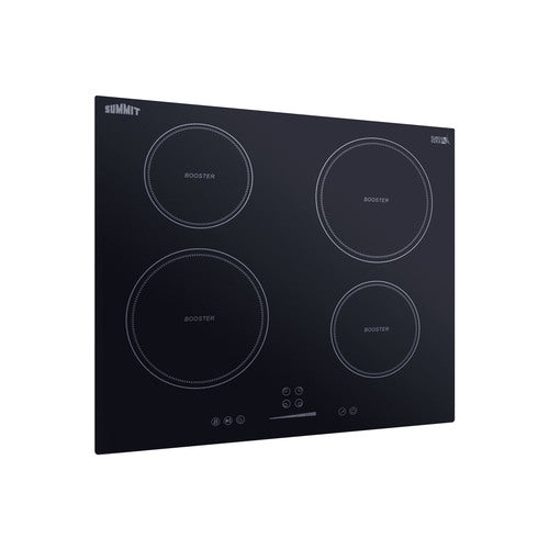 Summit 24" Wide 208-240V 4-Zone Induction Cooktop (SINC4B241B) view 2