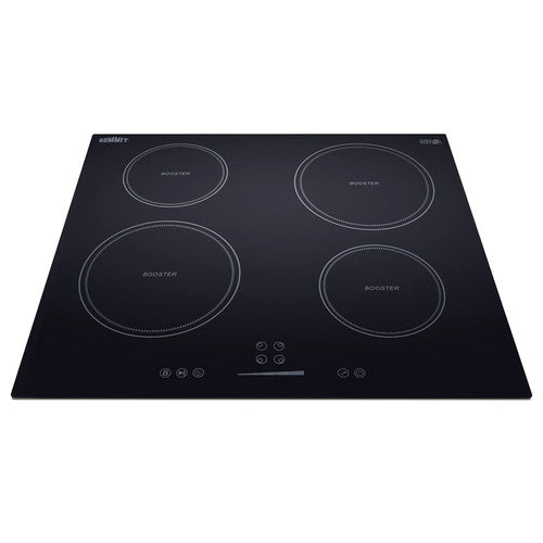Summit 24" Wide 208-240V 4-Zone Induction Cooktop (SINC4B241B) view 3
