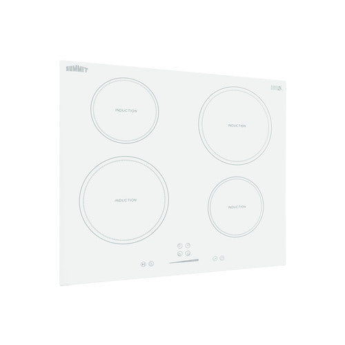 Summit 24" Wide 208-240V 4-Zone Induction Cooktop (SINC4B242W) view 2