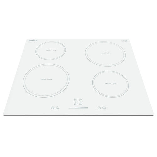 Summit 24" Wide 208-240V 4-Zone Induction Cooktop (SINC4B242W) view 3