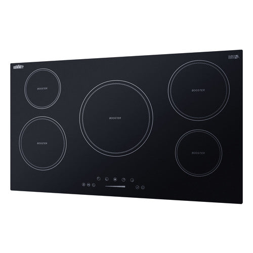 Summit 36" Wide 208-240V 5-Zone Induction Cooktop (SINC5B36B) view 2