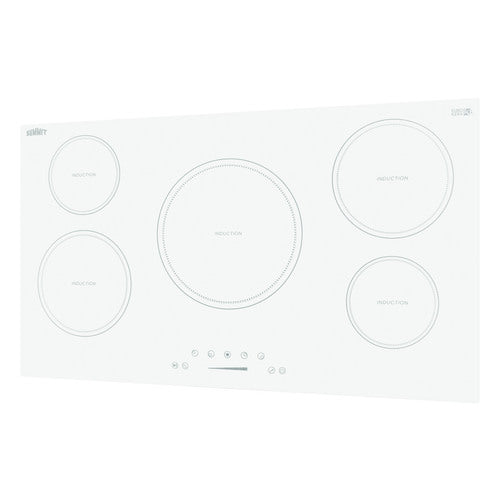 Summit 36" Wide 208-240V 5-Zone Induction Cooktop (SINC5B36W) view 4