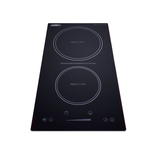 Summit 12" Wide 115V 2-Zone Induction Cooktop With Safety Shutoff (SINCH115V2B) view 4