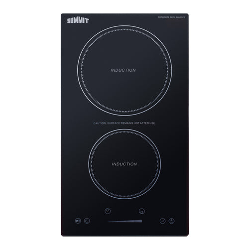 Summit 12" Wide 115V 2-Zone Induction Cooktop With Safety Shutoff (SINCH115V2B)