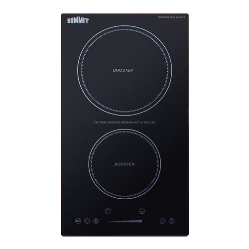 Summit 12" Wide 208-240V 2-Zone Induction Cooktop With Safety Shutoff (SINCH230V2B)