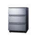 Summit 24" Wide Built-In 3-Drawer All-Refrigerator (SP6DS3D) view 3