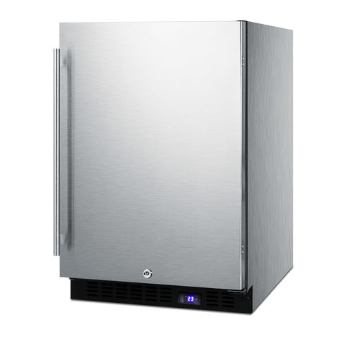 Summit 24" Wide Outdoor All-Freezer With Icemaker — Left Hand Door hinge (SPFF51OSCSSIMLHD)