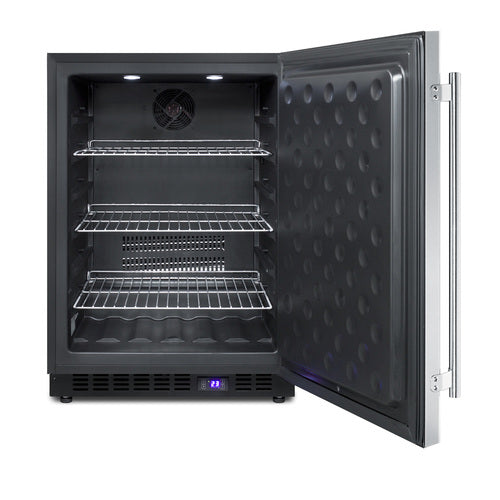Summit 24" Wide Outdoor All-Freezer — Left Hand Door hinge (SPFF51OSCSSLHD) view 2