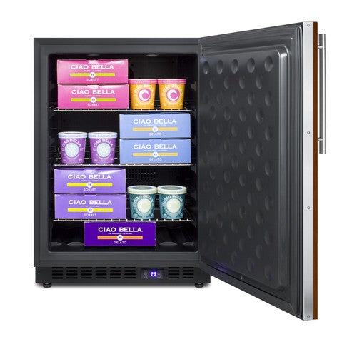 Summit 24" Wide Outdoor All-Freezer (Panel Not Included) — Left Hand Door hinge (SPFF51OSIFLHD) view 5