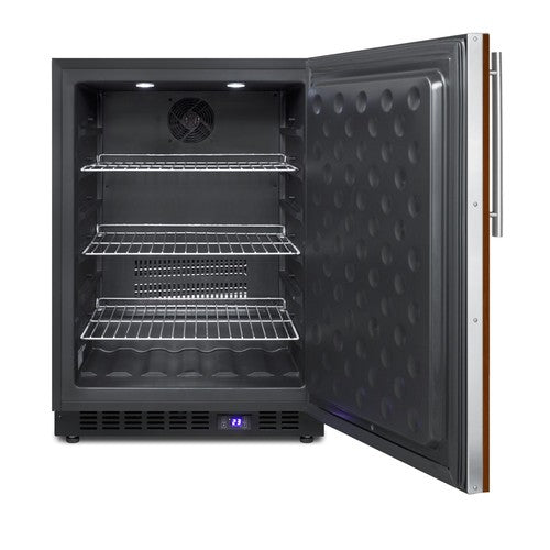 Summit 24" Wide Outdoor All-Freezer (Panel Not Included) — Left Hand Door hinge (SPFF51OSIFLHD) view 3