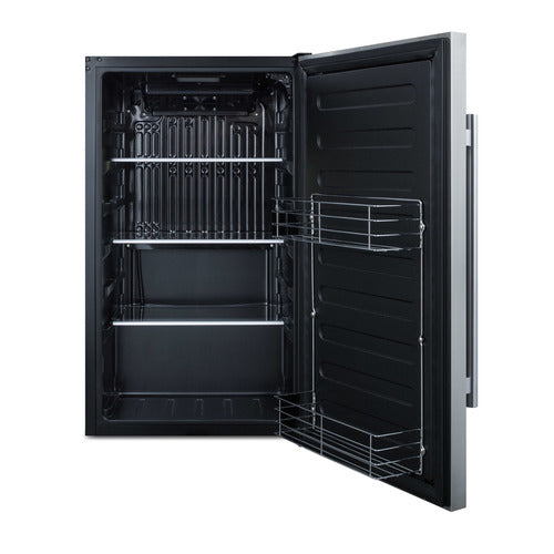 Summit Shallow Depth Outdoor Built-In All-Refrigerator — Left Hand Door hinge (SPR196OSCSSLHD) view 2