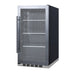 Summit Shallow Depth Indoor/Outdoor Beverage Cooler — Left Hand Door hinge (SPR488BOSH34LHD) view 2