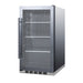 Summit Shallow Depth Indoor/Outdoor Beverage Cooler — Left Hand Door hinge (SPR488BOSH34CSSLHD) view 2