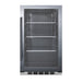 Summit Shallow Depth Indoor/Outdoor Beverage Cooler — Left Hand Door hinge (SPR488BOSH34LHD)