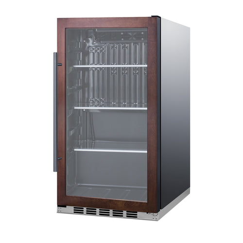 Summit Shallow Depth Indoor/Outdoor Beverage Cooler — Left Hand Door hinge (SPR488BOSCSSPNRLHD) view 2