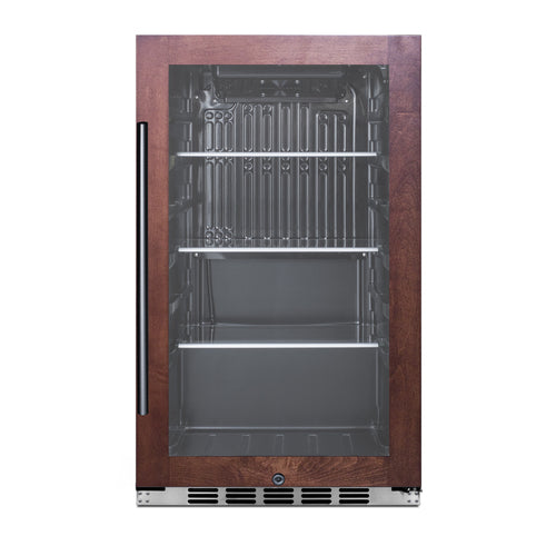 Summit Shallow Depth Indoor/Outdoor Beverage Cooler — Left Hand Door hinge (SPR488BOSCSSPNRLHD)