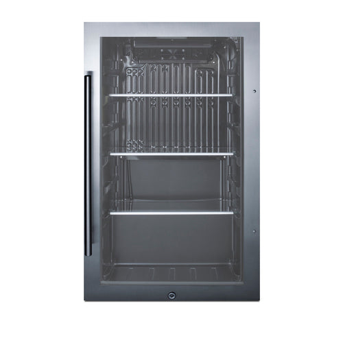 Summit Shallow Depth Indoor/Outdoor Beverage Cooler — Left Hand Door hinge (SPR488BOSLHD)