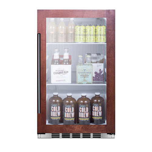 Summit Shallow Depth Indoor/Outdoor Beverage Cooler — Left Hand Door hinge (SPR489OSCSSPNRLHD) view 3