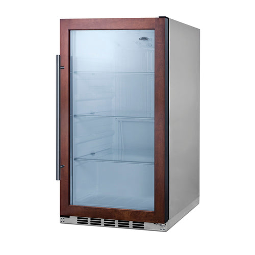 Summit Shallow Depth Indoor/Outdoor Beverage Cooler — Left Hand Door hinge (SPR489OSCSSPNRLHD) view 2