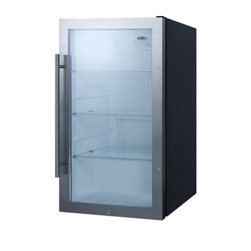 Summit Shallow Depth Indoor/Outdoor Beverage Cooler — Left Hand Door hinge (SPR489OSLHD) view 2