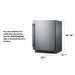 Summit 24" Wide Outdoor All-Refrigerator, ADA Compliant — Left Hand Door hinge (SPR618OSADALHD) view 6
