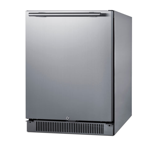 Summit 24" Wide Built-In Outdoor All-Refrigerator — Left Hand Door hinge (SPR623OSCSSLHD)
