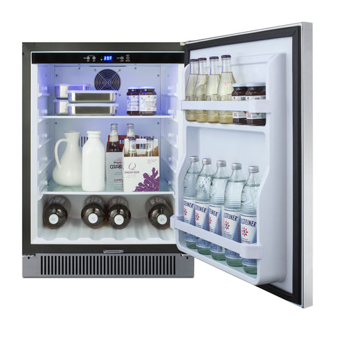 Summit 24" Wide Built-In Outdoor All-Refrigerator — Left Hand Door hinge (SPR623OSLHD) view 5