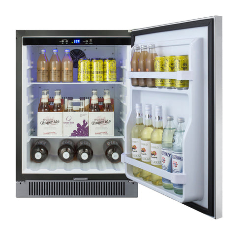 Summit 24" Wide Built-In Outdoor All-Refrigerator — Left Hand Door hinge (SPR623OSLHD) view 6