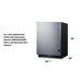Summit 24" Wide Outdoor All-Refrigerator, ADA Compliant (SPR624OSLHD) view 6