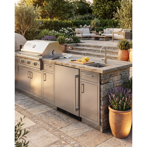 Summit 24" Wide Outdoor All-Refrigerator, ADA Compliant (SPR624OSLHD) view 3