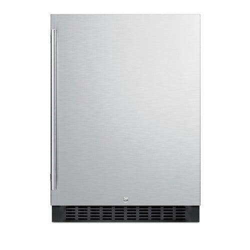Summit 24" Wide Outdoor All-Refrigerator — Left Hand Door hinge (SPR627OSCSSLHD)