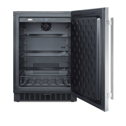 Summit 24" Wide Outdoor All-Refrigerator — Left Hand Door hinge (SPR627OSCSSLHD) view 6