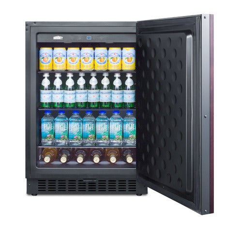 Summit 24" Wide Outdoor All-Refrigerator (Panel Not Included) — Left Hand Door hinge (SPR627OSIFLHD) view 5