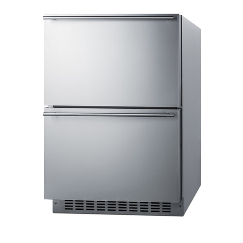 Summit 24" Wide 2-Drawer Refrigerator-Freezer (SPRF34D) view 3