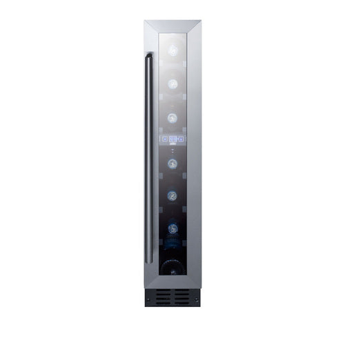 Summit 6" Wide Built-In Wine Cellar — Left Hand Door hinge (SWC007LHD) view 5