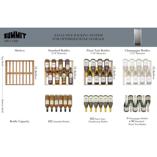 Summit 24" Wide Wine Cellar (SWC1102) view 4
