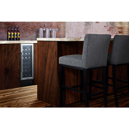 Summit 12" wide Built-In Wine Cellar — Left Hand Door hinge (SWC1224BLHD) view 3