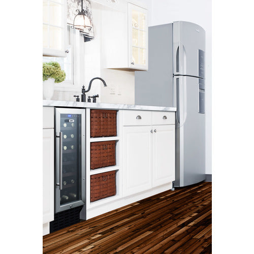 Summit 12" wide Built-In Wine Cellar — Left Hand Door hinge (SWC1224BLHD) view 2