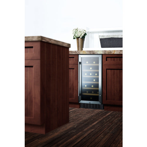 Summit 15" Wide Built-In Wine Cellar (SWC1535BCSS) view 2
