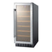 Summit 15" Wide Built-In Wine Cellar — Left Hand Door hinge (SWC1535BLHD) view 4