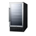 Summit 18" Wide Built-In Wine Cellar, ADA Compliant — Left Hand Door hinge (SWC182ZADALHD) view 2