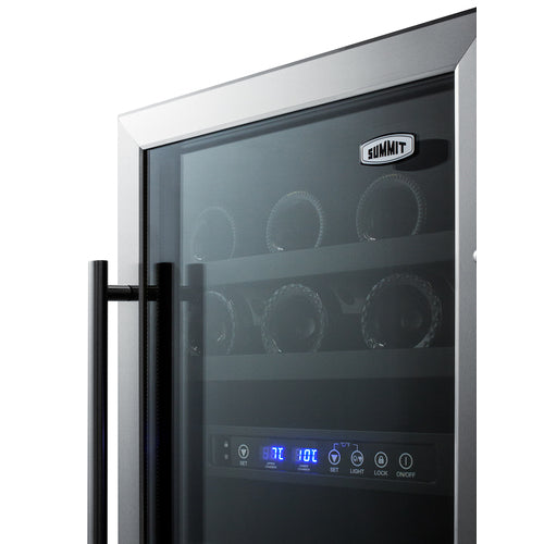Summit 18" Wide Built-In Wine Cellar, ADA Compliant — Left Hand Door hinge (SWC182ZADALHD) view 4