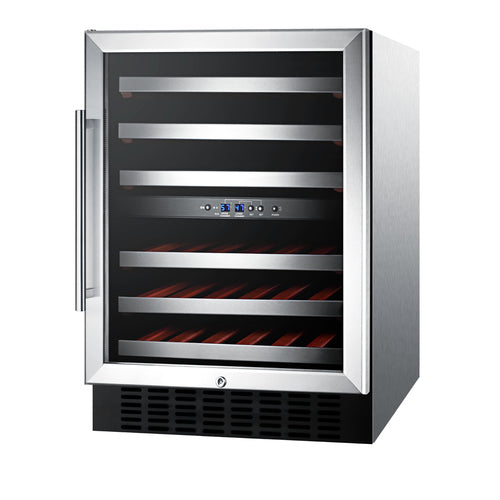 Summit 24" Wide Built-In Wine Cellar — Left Hand Door hinge (SWC530BLBISTCSSLHD) view 4