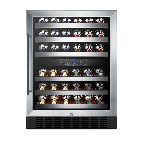 Summit 24" Wide Built-In Wine Cellar — Left Hand Door hinge (SWC530BLBISTCSSLHD) view 3