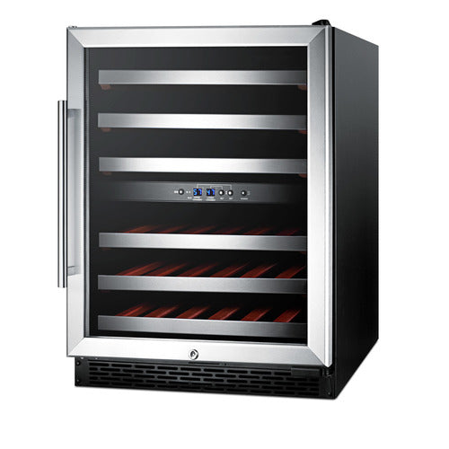 Summit 24" Wide Built-In Wine Cellar — Left Hand Door hinge (SWC530BLBISTLHD) view 3
