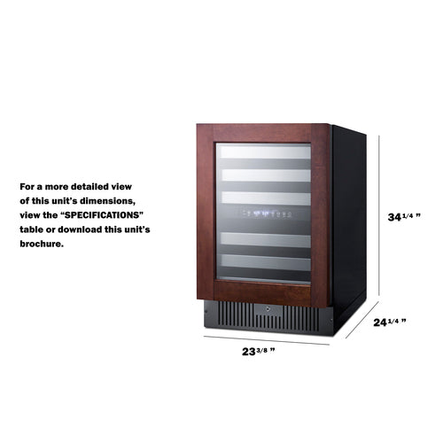 Summit 24" Wide Built-In Wine Cellar (Panel Not Included) (SWC532BLBISTPNRLHD) view 2